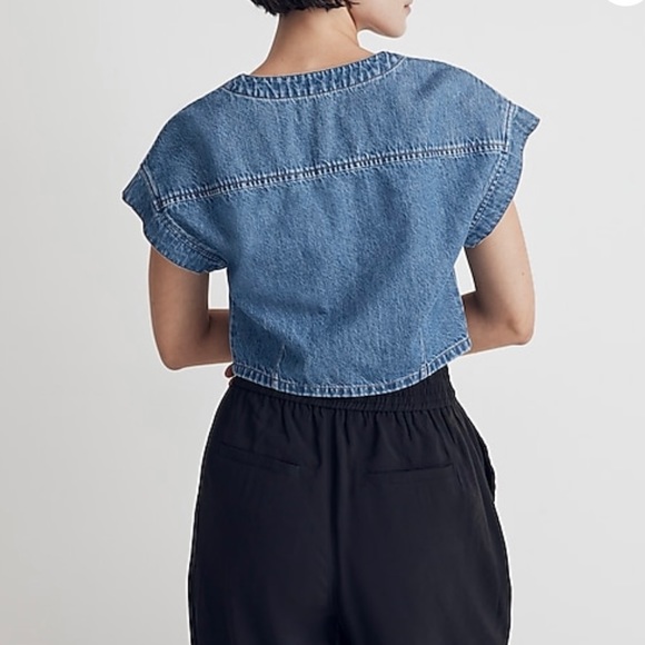MADEWELL Denim crop top - Picture 2 of 8